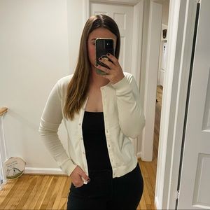 Vineyard Vines🤍 cream classic button up cardigan